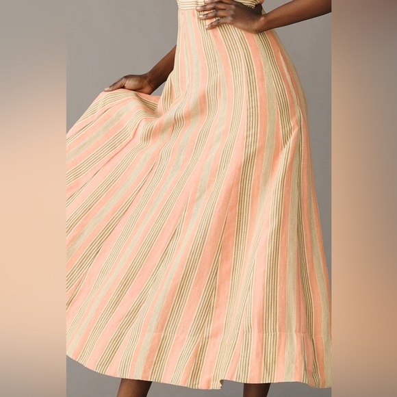 Anthropologie Maeve Square-Neck Tie-Back A-Line Dress - Picture 4 of 11